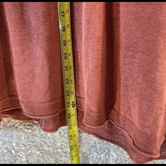 Wrap London Knit Linen Hoodie Chili - Picture 6 of 9